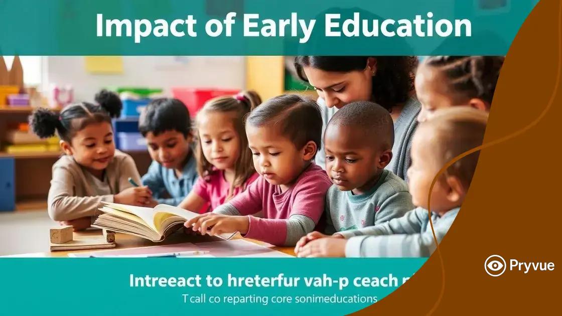 The impact of early education on development