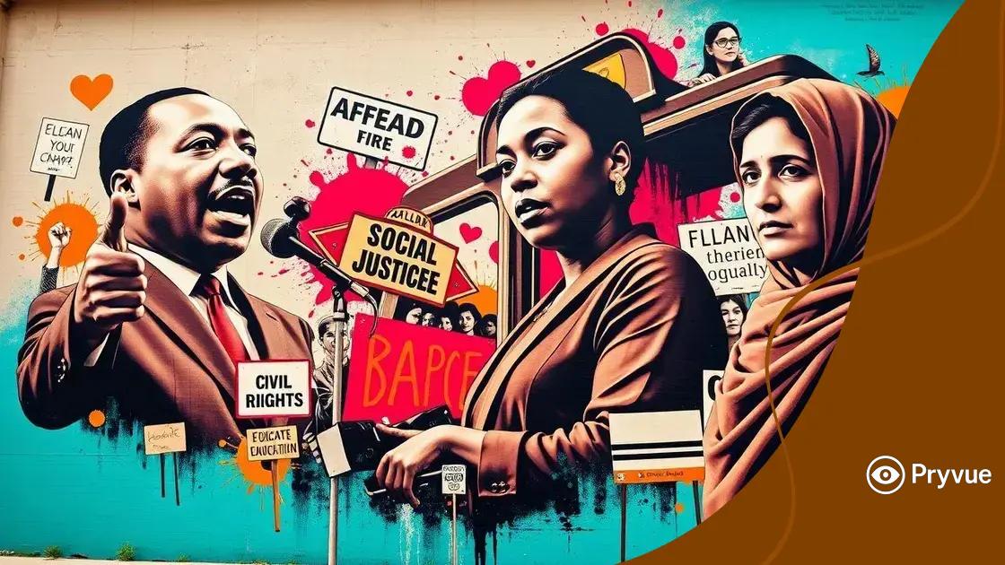 Prominent figures in social justice activism