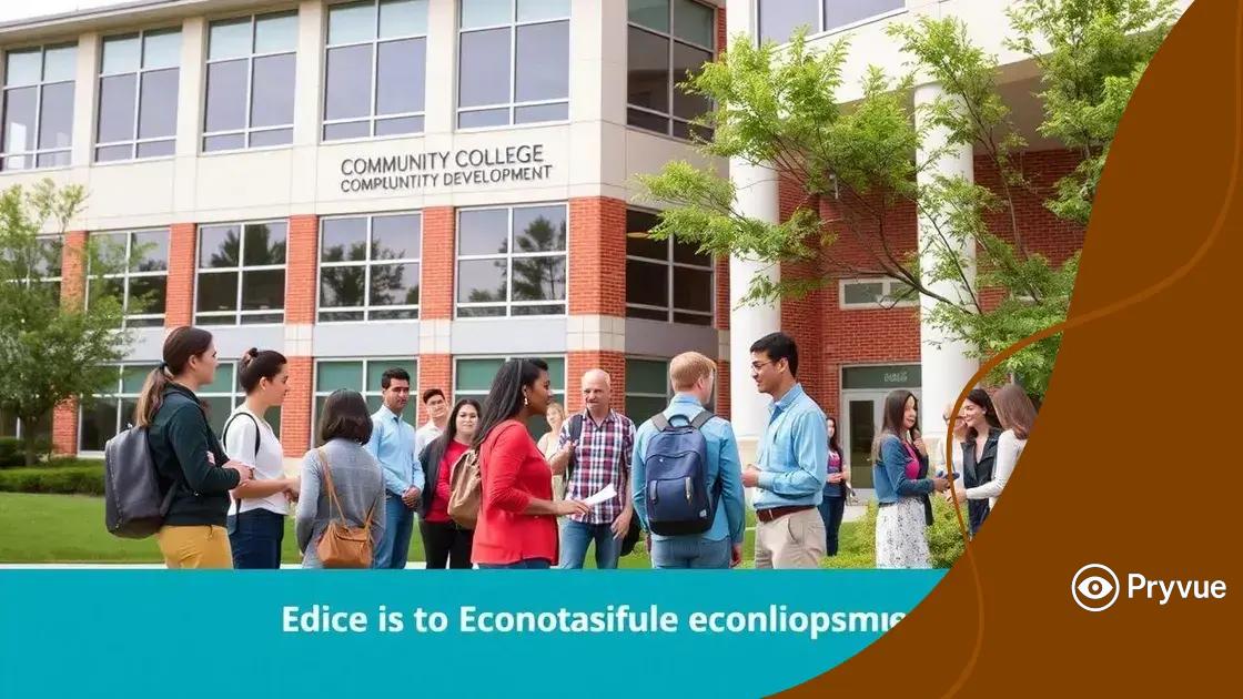 Impact of community colleges on local economies
