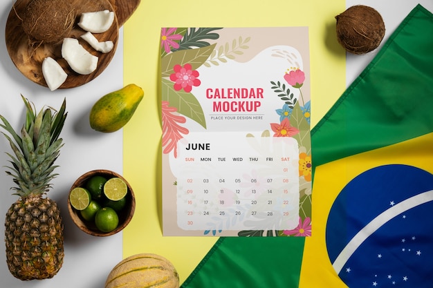 A calendar marking all the national holidays in Brazil for the year 2025, with annotations for long weekends and potential travel opportunities. The calendar is colorful and designed to be visually appealing and informative.