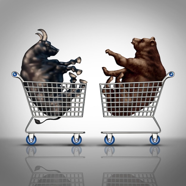 A split image showing a full shopping cart in 2023 versus a partially empty shopping cart in 2025 with the same amount of money, visually representing the reduced purchasing power due to inflation.
