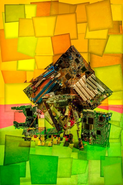 A collage depicting various investment projects in Brazil, such as a construction site, a factory floor, and a wind farm, highlighting the sectors most affected by interest rate changes.