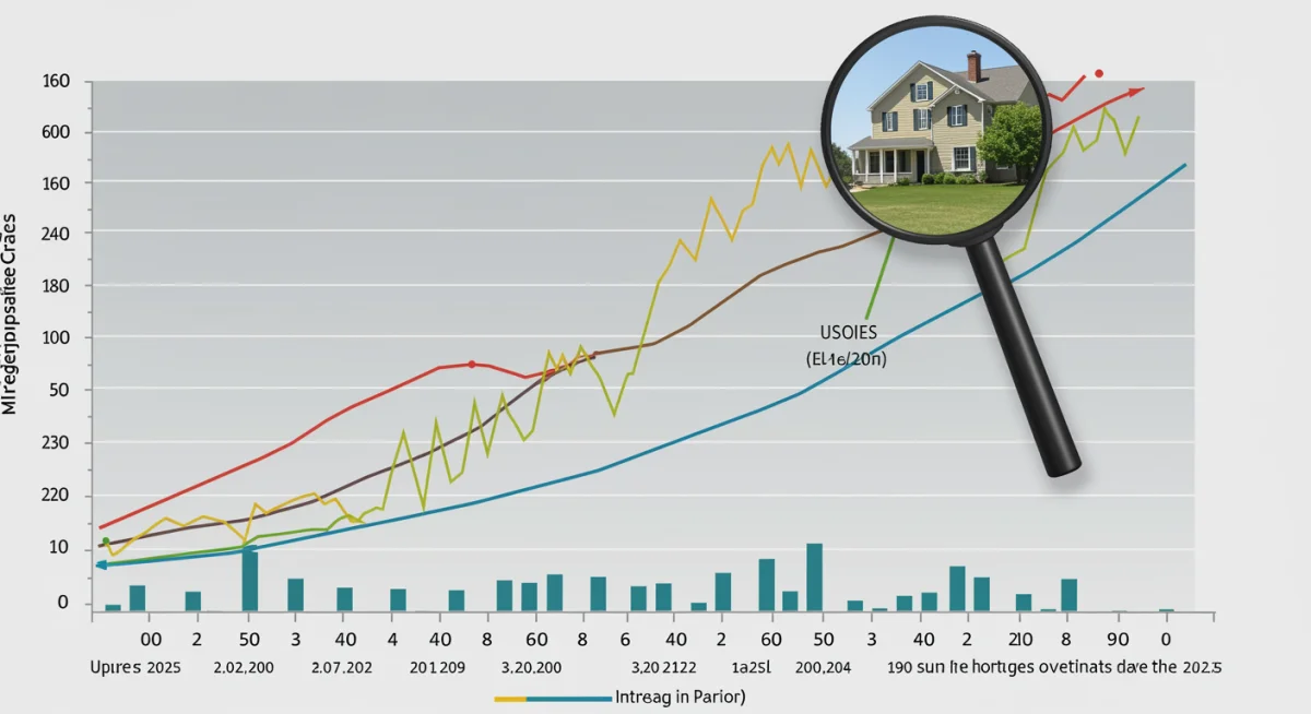 Projected interest rate graph for 2025, showing potential fluctuations and stabilization.