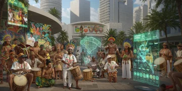 Cultura brasileira vibrante se adaptando às tendências digitais de 2026