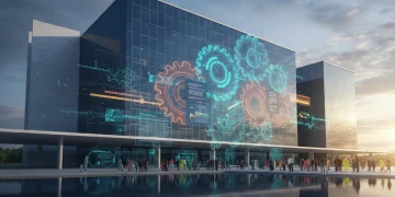 Palácio do Planalto com elementos gráficos representando a Reforma Administrativa e seus impactos nos serviços públicos brasileiros a partir de 2026.