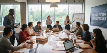 Artists and cultural leaders collaborating on national cultural funding applications