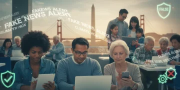 Diverse Americans critically analyzing online news to combat misinformation by 2026