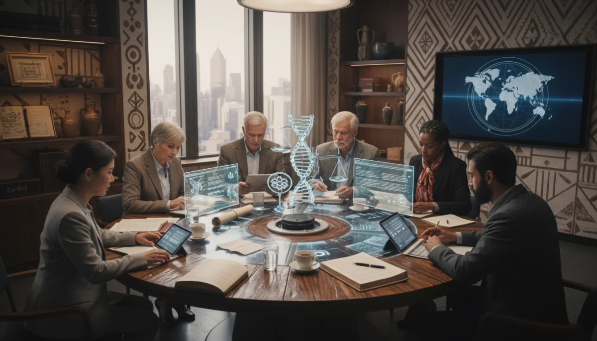 Experts collaborating on cultural intellectual property strategies