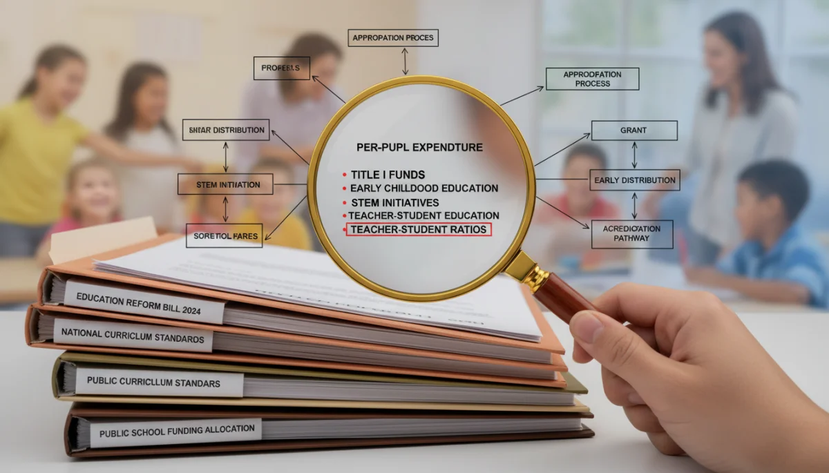 Legislative documents and policy papers illustrating funding and standards in early childhood education reform