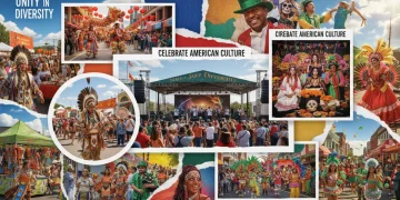 Diverse cultural festivals across the United States showcasing vibrant community celebrations and economic activity.